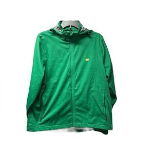 2024 Masters Tournament Tech Green Full Zip Wind with Stowable Hood Jacket Sz XL
